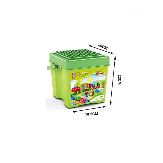 Number train counting building blocks – toddler connecting train carriages – Bambelou UK