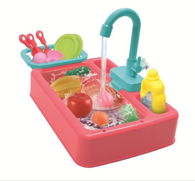 Kids kitchen sink playset – full playset assembled – Bambelou UK