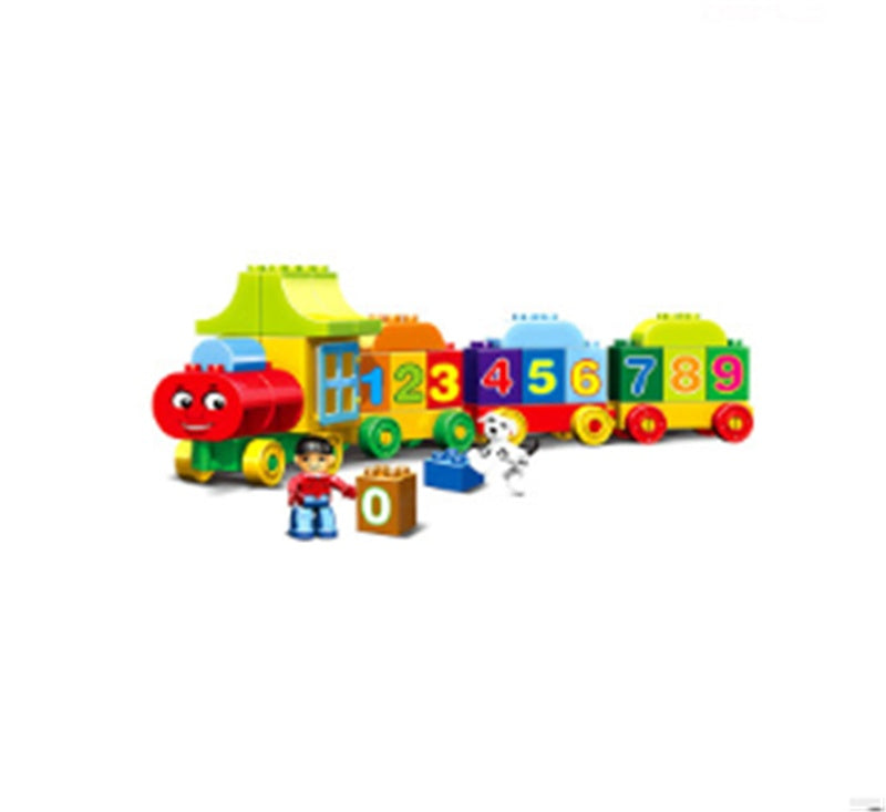 Number train counting building blocks – included figures detail – Bambelou UK