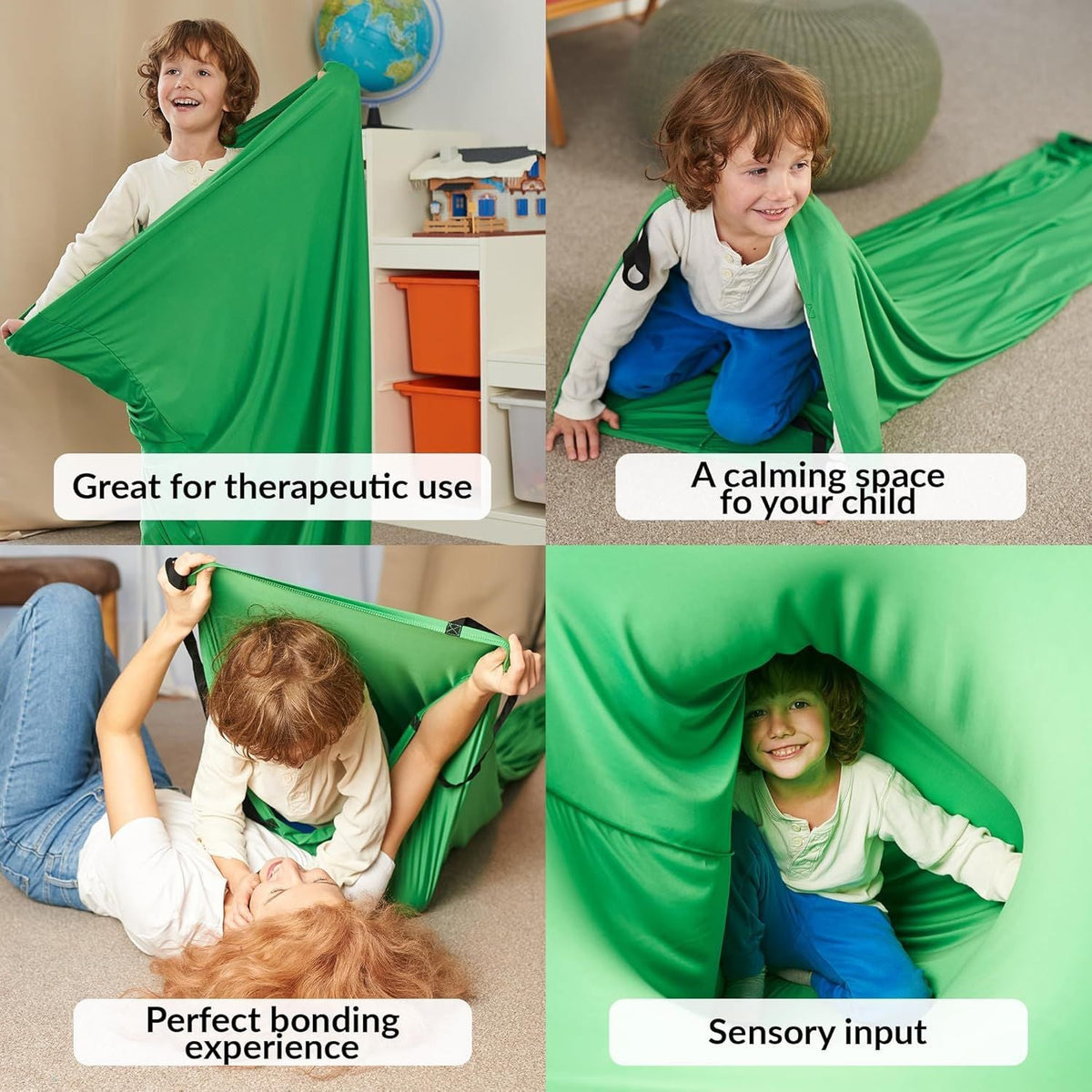 Pop-up sensory play tunnel – tunnel folded flat for storage – Bambelou UK
