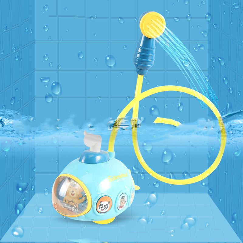 Light-up submarine bath toy – close-up of light-up periscope – Bambelou UK
